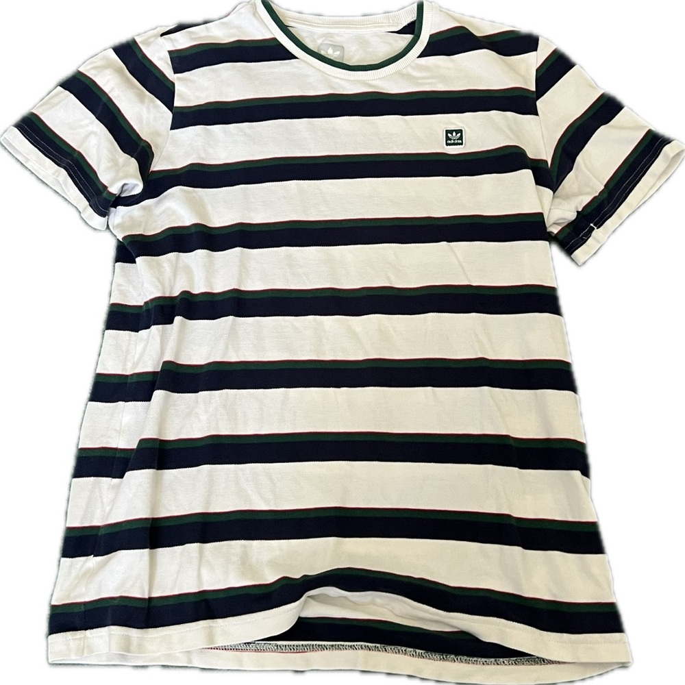 Striped Adidas Clubhouse Tee